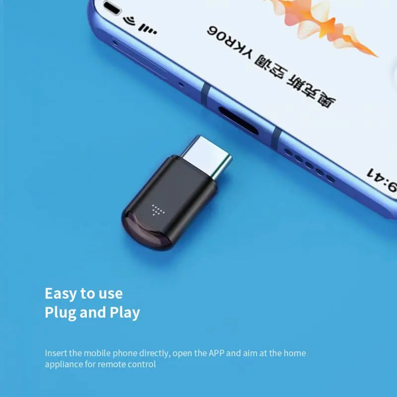 Smart IR Remote Control Phone APP Mini Adapter type-C Micro USB